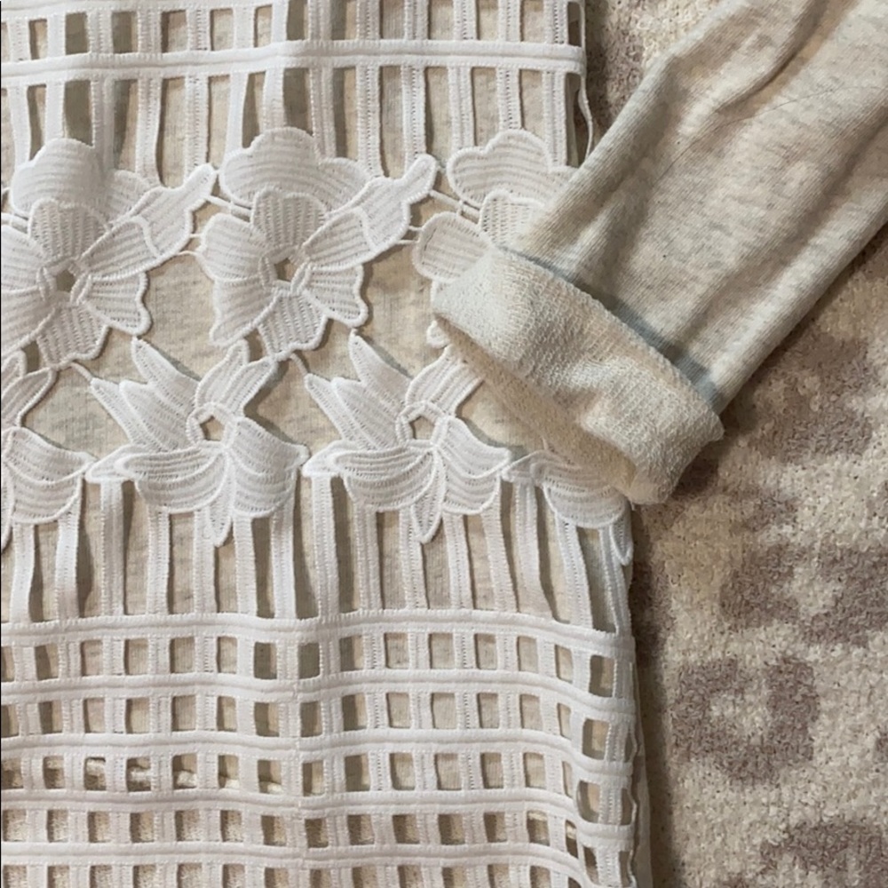 Pilcro and the Letterpress Garden Lace Pullover - Picture 7 of 10
